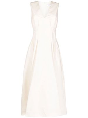 Anna Quan Remy V-neck midi dress - White