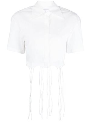 Anna Quan short-sleeve cropped shirt - White