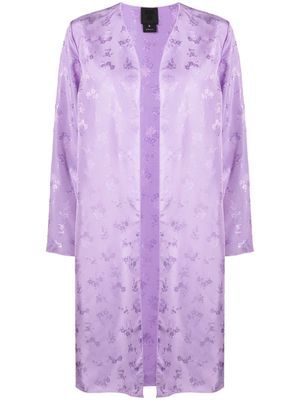 Anna Sui jacquard floral-print jacket - Purple
