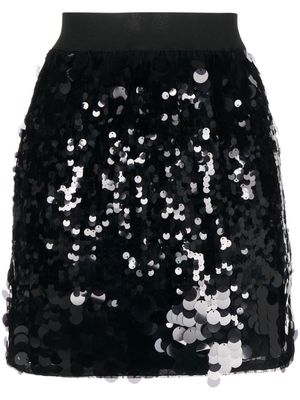 Anna Sui sequin-embellished mini skirt - Black