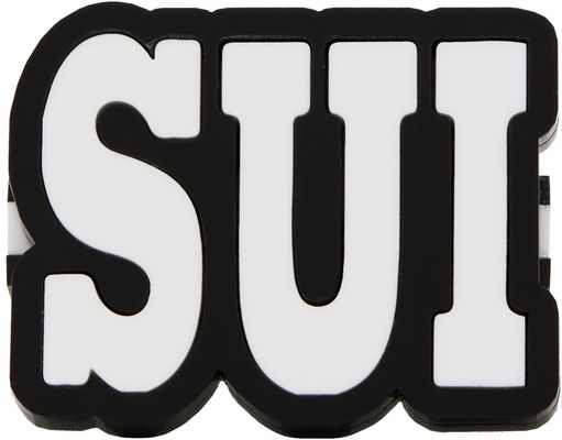 Anna Sui SSENSE EXCLUSIVE Black & White 'Sui' Ring
