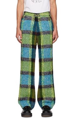 Anna Sui SSENSE Exclusive Multicolor Check Trousers