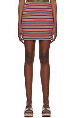 Anna Sui SSENSE Exclusive Multicolor Cotton Mini Skirt
