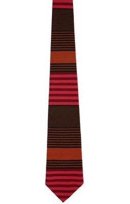 Anna Sui SSENSE Exclusive Orange Stripe Tie