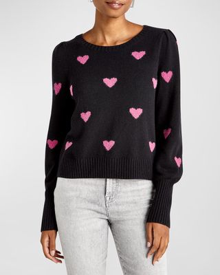 Annabelle Heart Knit Wool-Blend Sweater