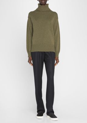 Anne Chunky Wool Turtleneck Sweater