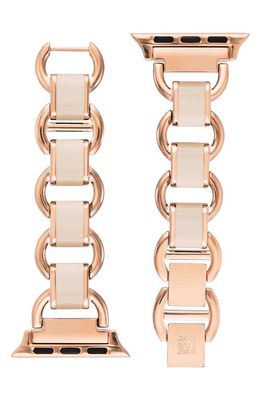 Anne Klein 12.7mm Apple Watch® Bracelet Watchband in Rose Gold/Pink