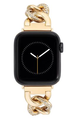 Anne Klein 20mm Apple Watch® Bracelet Watchband in Gold-Tone