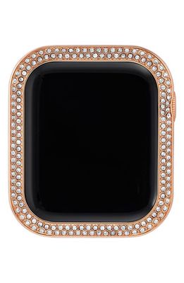 Anne Klein 44mm Apple Watch® Crystal Case Cover in Rose Gold