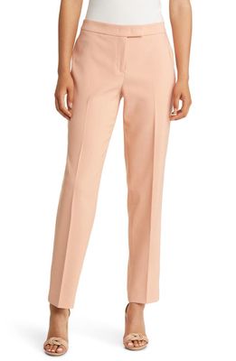 Anne Klein Extended Tab Crepe Pants in Warm Sand