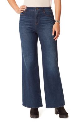 Anne Klein High Waist Wide Leg Jeans in Saddleback