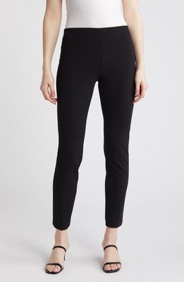 Anne Klein Hollywood Waist Pull-On Knit Pants in Anne Black