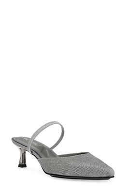 Anne Klein Iella Convertible Strap Slingback in Pewter