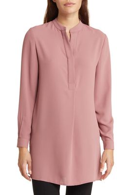 Anne Klein Popover Blouse in Rose Stone