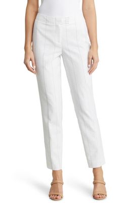 Anne Klein Stripe Pants in Bright White Multi