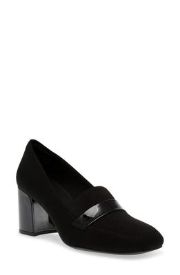 Anne Klein Telepathy Pump in Black Stretch