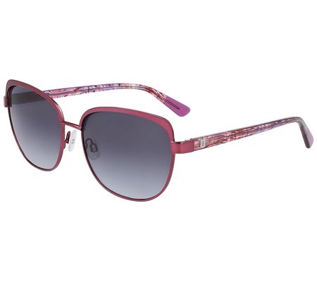 Anne Klein Women's Square Brow-Line Sunglasses