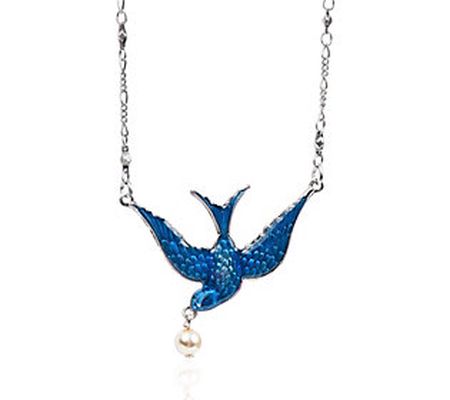 Anne Koplik Bluebird Crystal Necklace