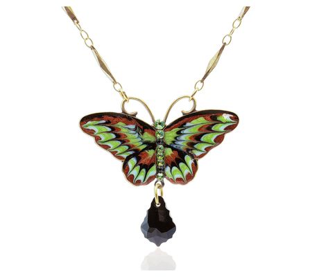 Anne Koplik Butterfly Pendant With Chain