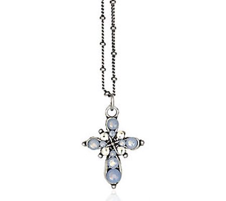 Anne Koplik   Swarovski Mini Cross Necklace