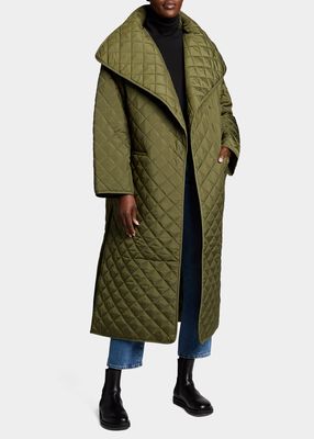 Annecy Quilted Oversized Coat