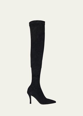 Annette Suede Over-The-Knee Boots
