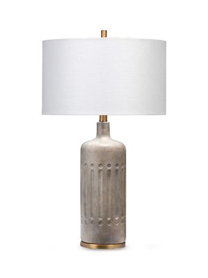 Annex Grey Cement Table Lamp - Grey - Grey