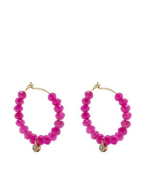 Anni Lu beaded hoop earrings - Purple