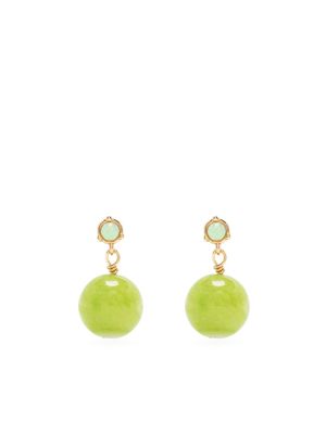 Anni Lu Green Bowl drop earrings