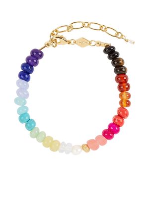Anni Lu Iris rainbow beaded bracelet - Gold
