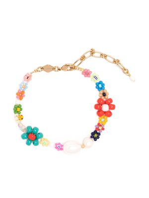 Anni Lu Mexi Flower pearl-detail bracelet - Multicolour