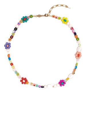 Anni Lu Mexi Flower pearl-detail necklace - Multicolour