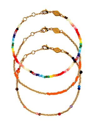Anni Lu Nuanua beaded bracelet set - Gold
