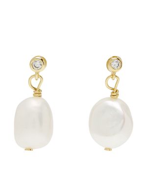 Anni Lu pearl drop earrings - Gold