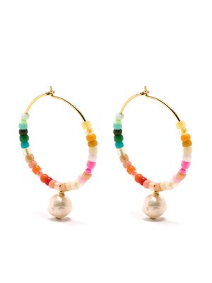 Anni Lu Rainbow Nomad pearl-detail earrings - Multicolour