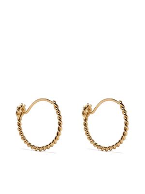 Anni Lu twisted hoop earrings - Gold
