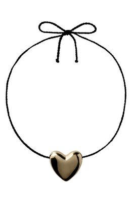 Annika Inez Heart Pendant Necklace in Gold 