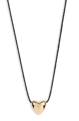 Annika Inez Mini Heart Pendant Necklace in Gold