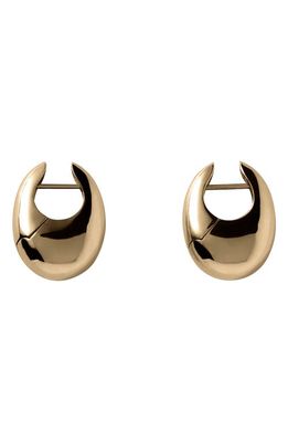 Annika Inez Sloping Hinge Hoop Earrings in Gold