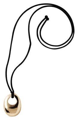 Annika Inez Sloping Pendant Necklace in Gold