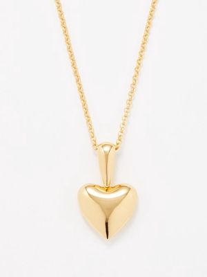 Annika Inez - Voluptuous Heart 14kt Gold-filled Necklace - Womens - Yellow Gold