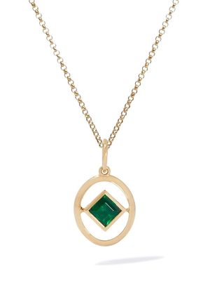 Annoushka 14kt yellow gold Emerald Birthstone necklace