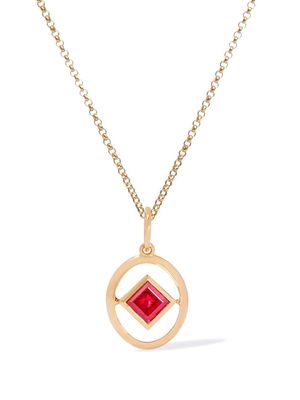 Annoushka 14kt yellow gold Gold Ruby Birthstone necklace