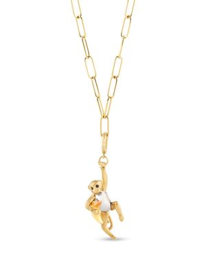 Annoushka 18kt gold Mythology Monkey citrine necklace