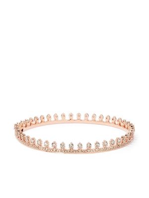 Annoushka 18kt rose gold Crown diamond bangle - Pink