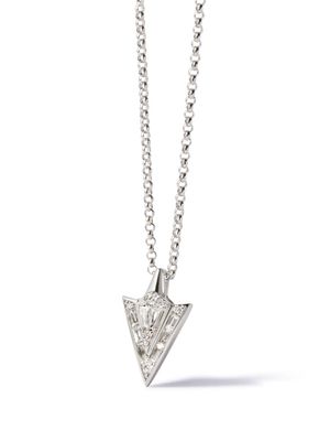 Annoushka 18kt white gold Deco Arrow diamond necklace - 031905N
