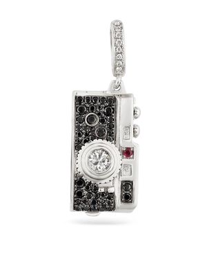 Annoushka 18kt white gold diamond camera locket charm - Silver