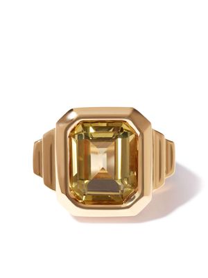 Annoushka 18kt yellow gold Deco Greta quartz cocktail ring