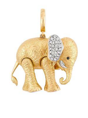 Annoushka 18kt yellow gold Mythology Mother Elephant charm