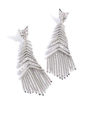 Annoushka Deco Josephine 18ct White Gold Diamond Feather Earrings - 032132N